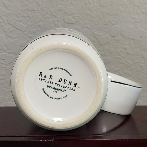 Rae Dunn "enjoy" White Ceramic 12oz Coffee Mug - Picture 8 of 9